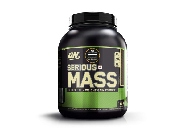 Optimum Nutrition (ON) Serious Mass Weight Gainer Protein Powder - 6 lbs, 2.72 kg (Chocolate)
